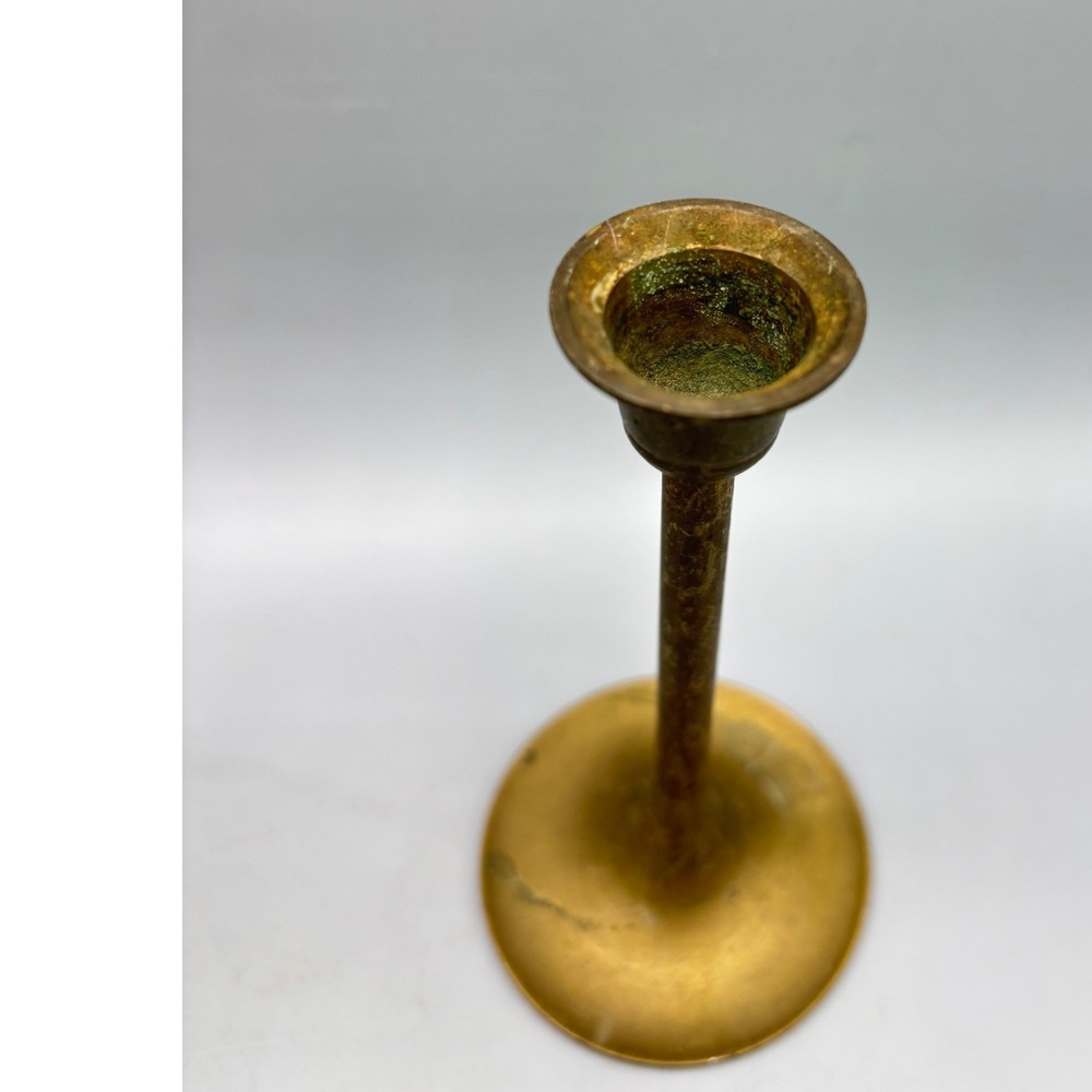 Vintage Interpur Brass Candlestick Holder 5 Inch Taper Stand Made in‎ Taiwan